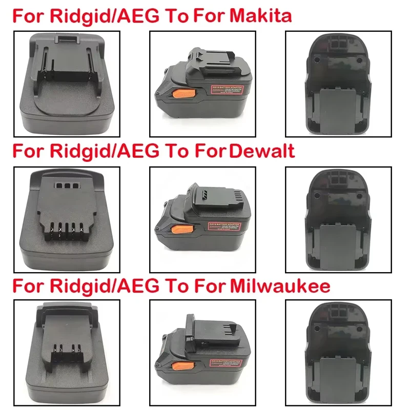 

Адаптер аккумулятора для Ridgid/AEG на инструмент Makita/Dewalt/Milwaukee, для аккумулятора Makita/Dewalt/Milwaukee для инструментов Ridgid/AEG