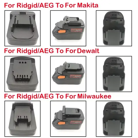 Ridgid/AEG용 배터리 어댑터, Makita/Dewalt/Milwaukee 도구용, Makita/Dewalt/Milwaukee 배터리용