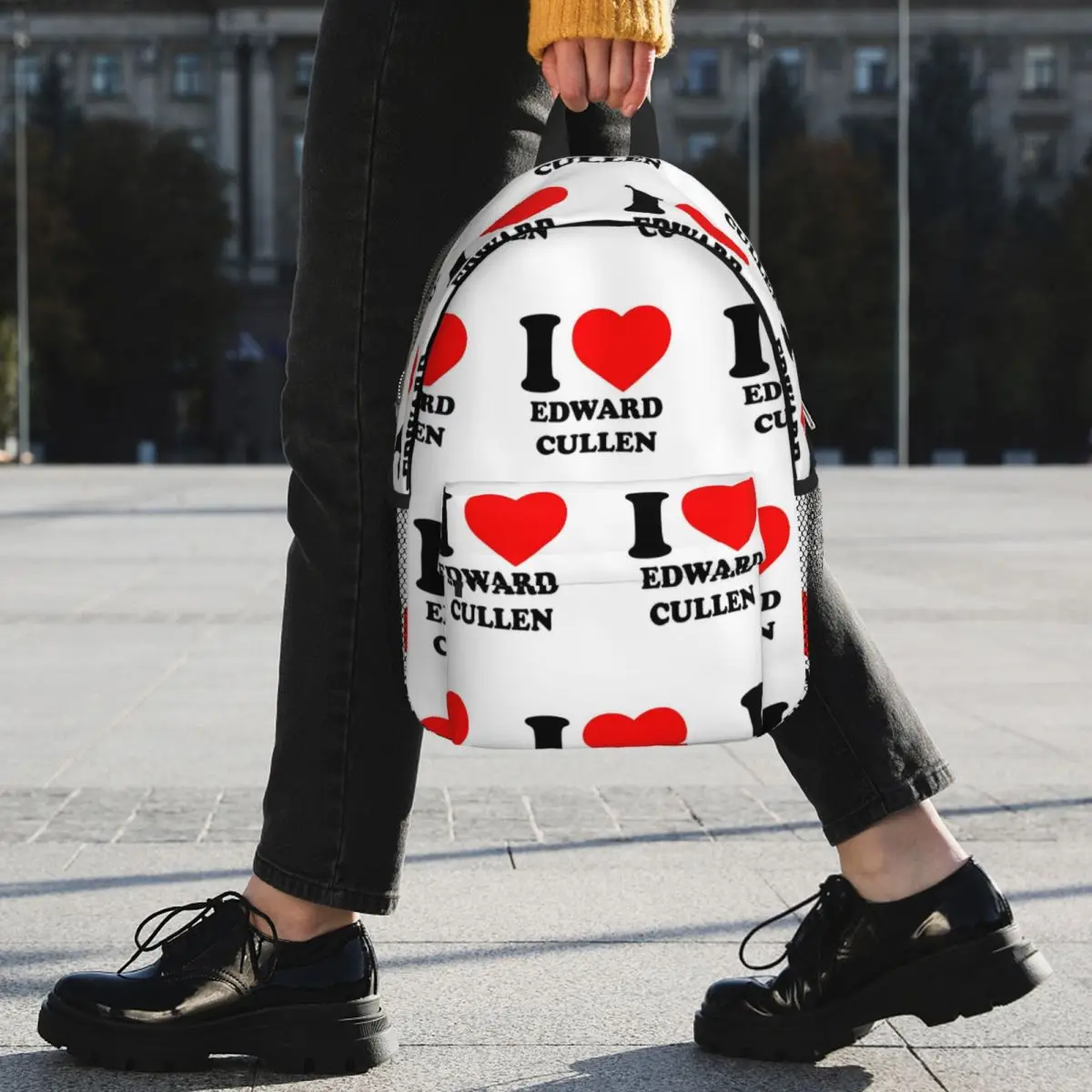 Edward Cullen Twilight Backpack Student BookBag Children School Bag Laptop Shoulder Bags for Boys Girls