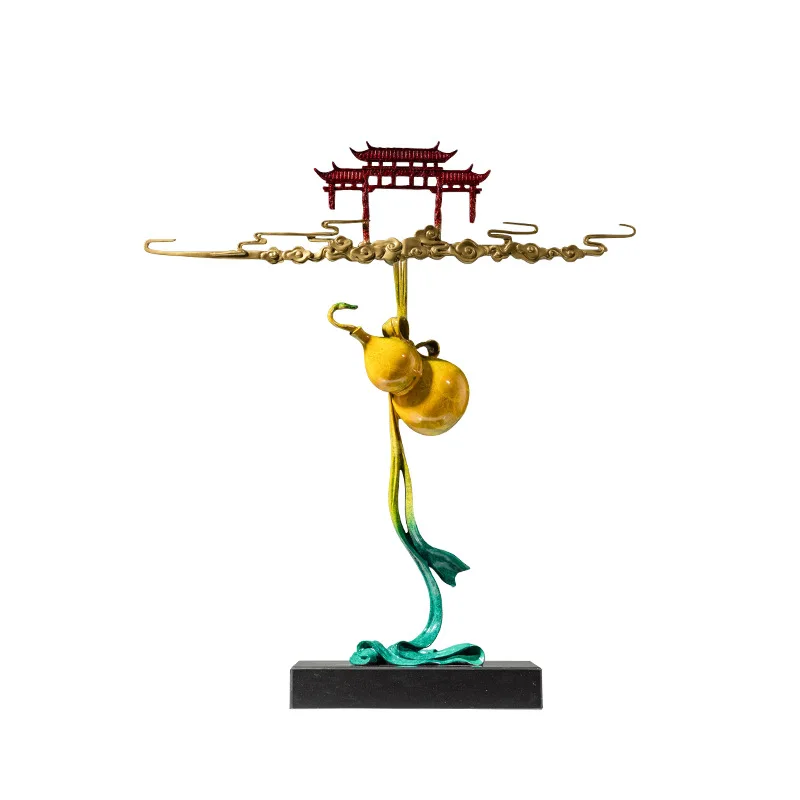 

Good News Brass Hoist Ornament Creative Hoist Yunxiao Treasure Hall Color Bronze
