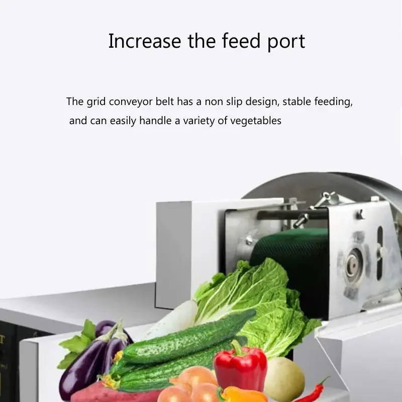

Высокопроизводительная машина для резки овощей, машина для резки зеленого лука, блюдца, капусты, перца, машина для нарезки кубиками, имбиря из нержавеющей стали, электрическая слайсер