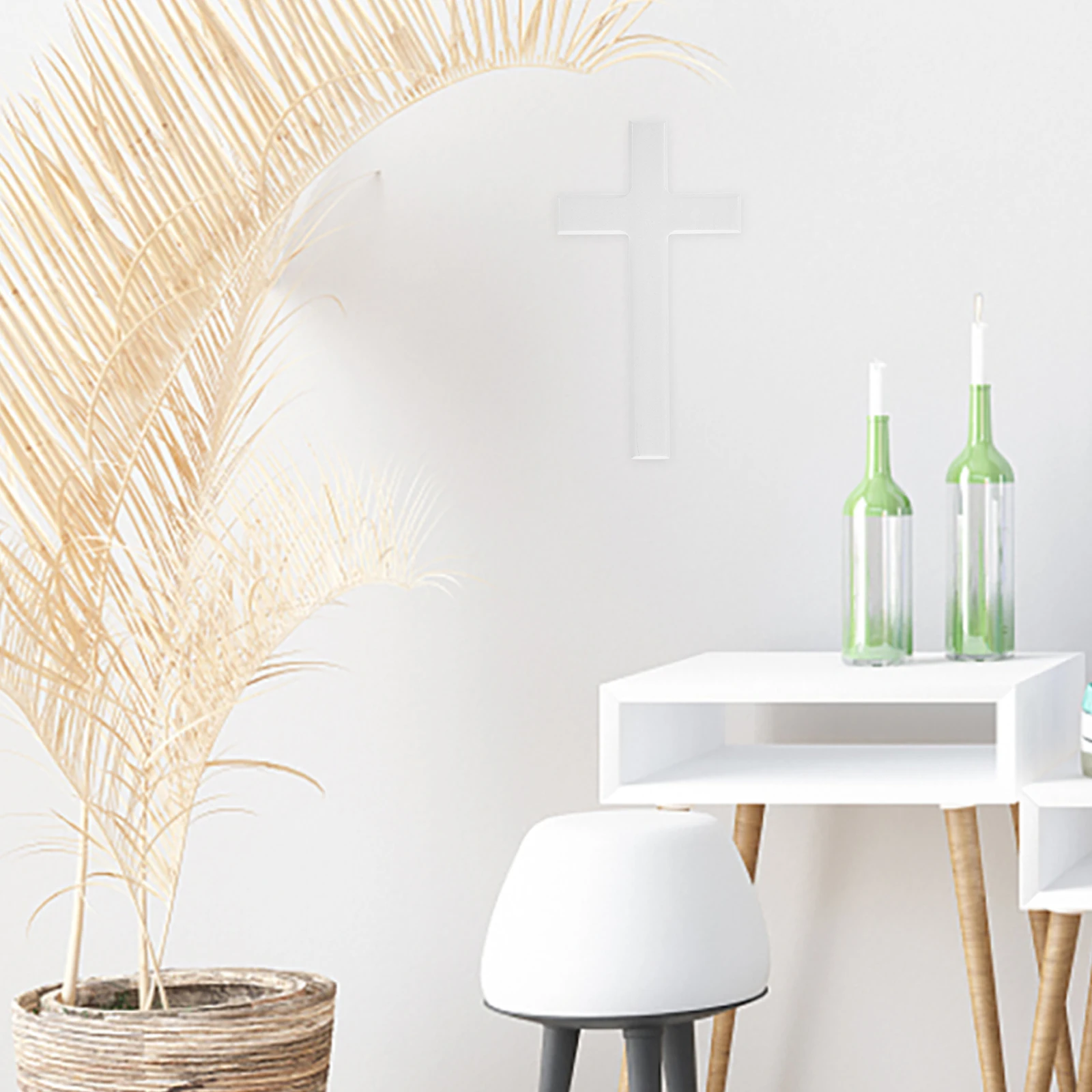 

Wooden Wall Cross Medium Size Smooth Surface Compact Design Home Decoration Catholic Christian Gift Cross Ornament