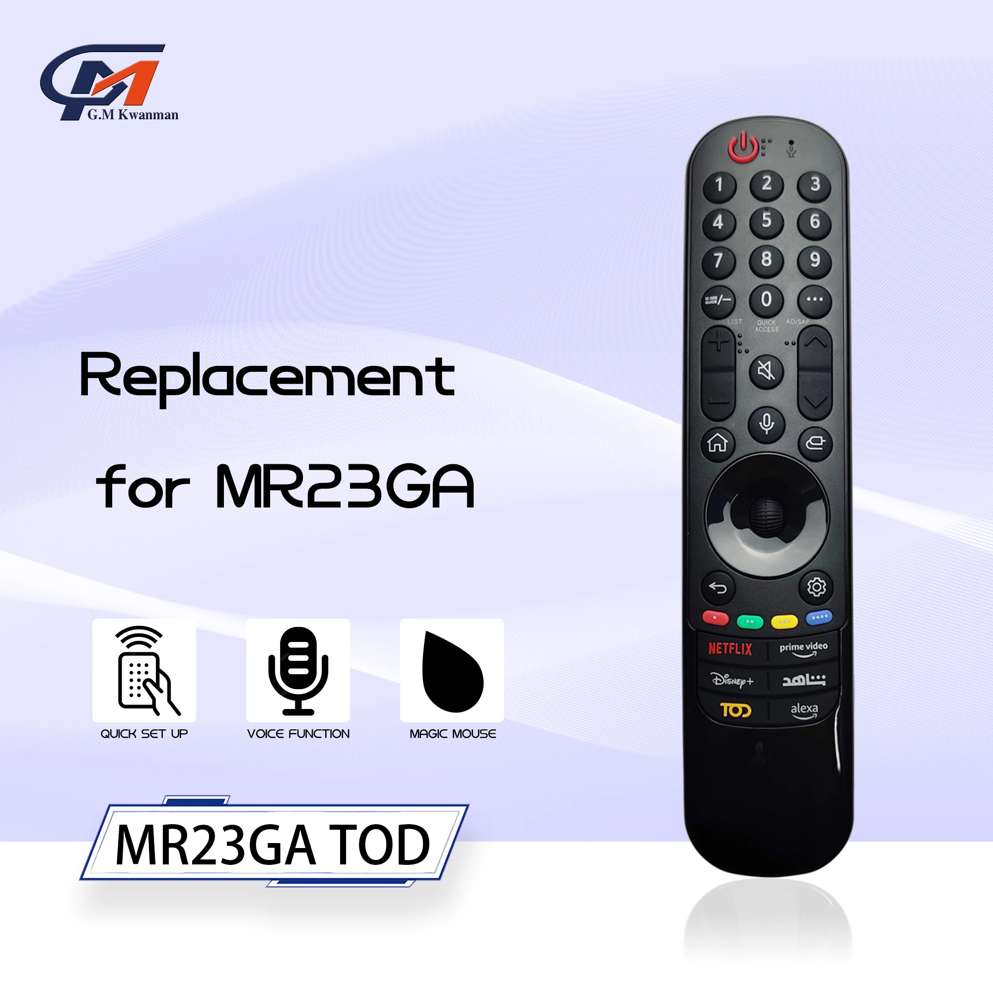 Replacement TV Magic Remote with Pointer & Voice Function MR23GA for L 2023 TV UHD OLED QNED NanoCell 4K 8K Smart TV TOD version