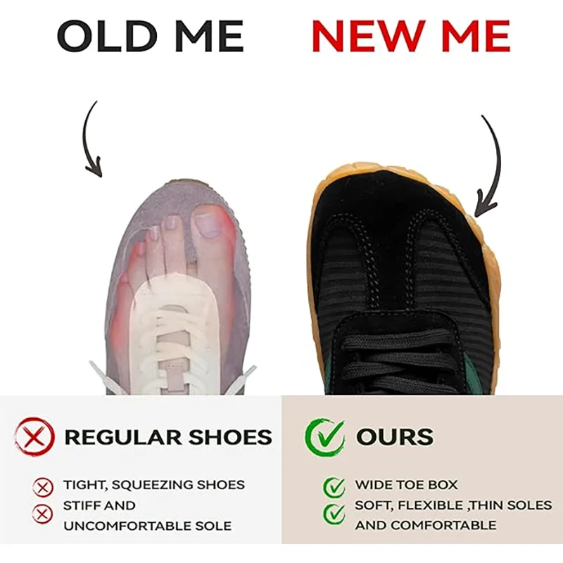 裸足感覚シューズ レディース メンズ ミニマリスト トレイル - Wide Toe Box Running Sneakers のレビューと価格