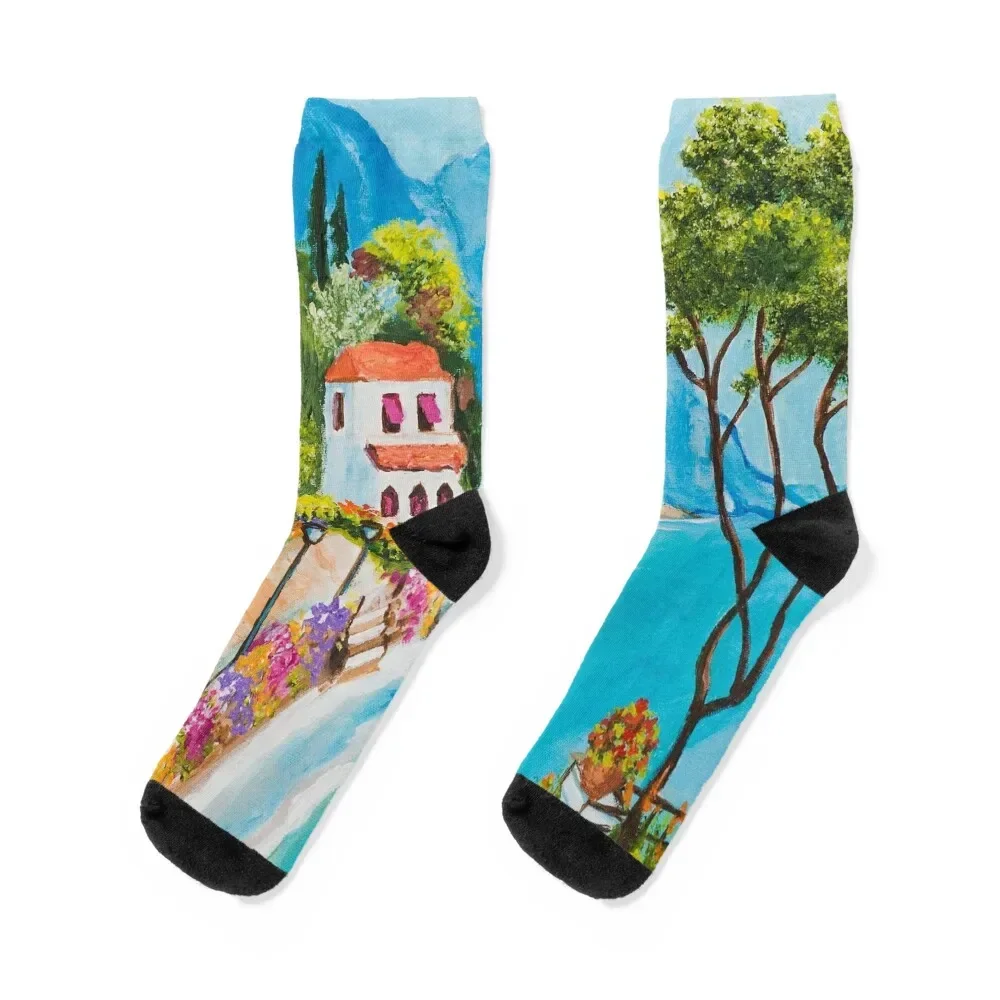 

Italian Riviera Socks custom Thermal man winter gifts Stockings man Socks Male Women's