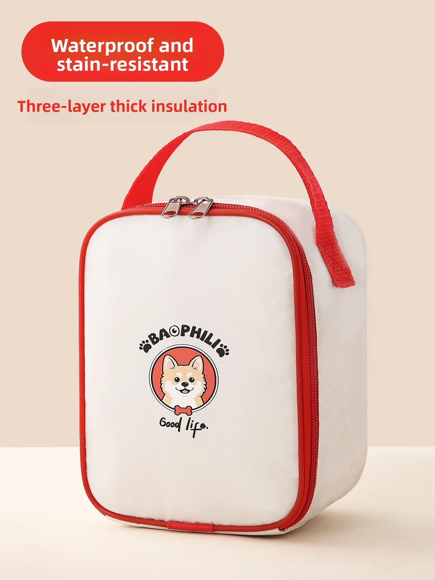 ミニ朝食断熱バッグポータブルランチボックスバッグ保冷保温バッグ小型食品容器キャリーバッグ