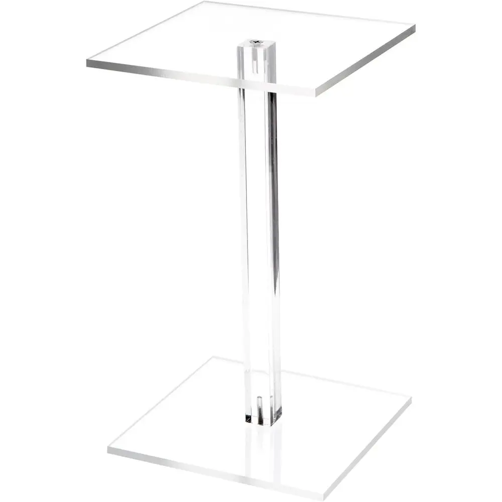 

10.5 High 6 Wide Clear Acrylic Square Display Stand, 1/4 Thick, Set of 2