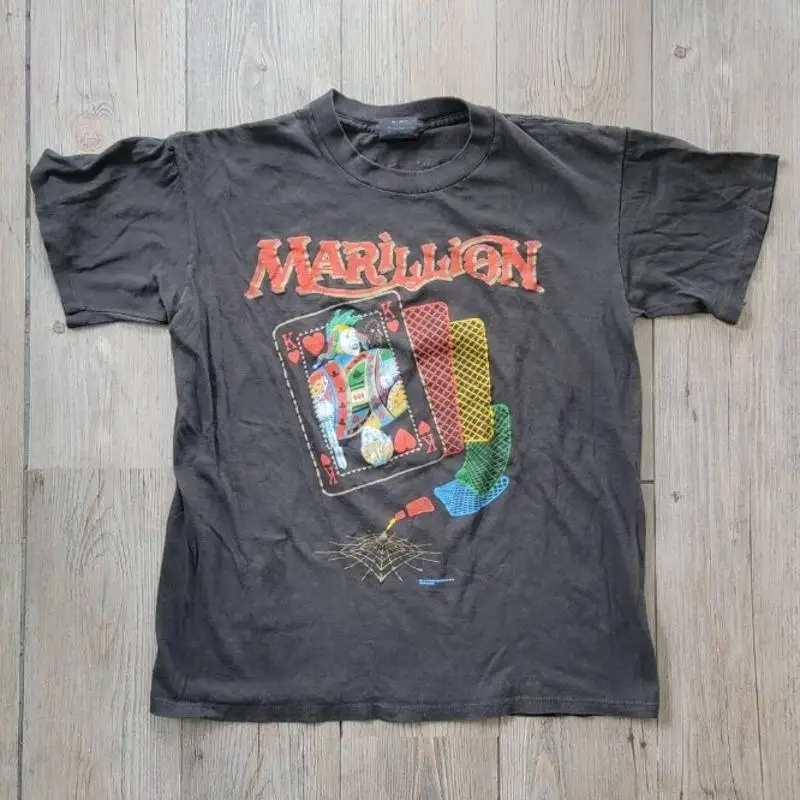 

Футболка с редкой полосой Marillion 1986 года, Півнеамериканский тур, ремейк