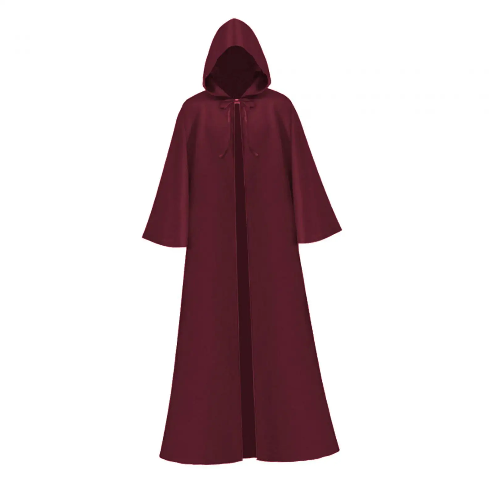 Halloween Hooded Cape Cloak Robe Cosplay Lightweight Multipurpose Soft Skin Friendly Fabric Devil Costume for Dress up Party