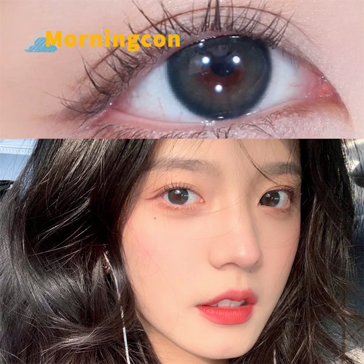 Yulan blue  Myopia Prescription Soft Colored Contacts Lenses For Eyes Small Beauty Pupil Make Up Natural Yearly