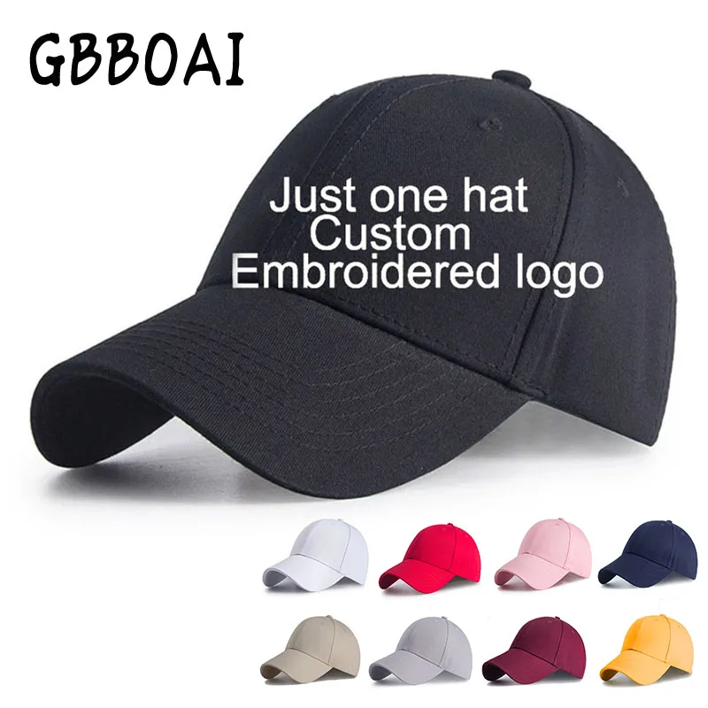 Custom Logo Baseball Cap For Men Women Text Embroidery Gorras Hombre Company Team Party Casquette Male Dad Hat