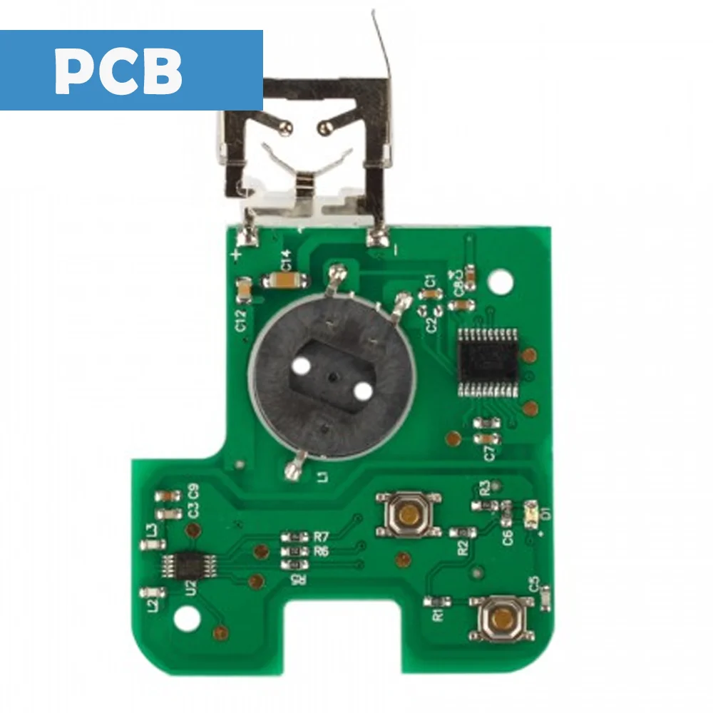 

Auto Remote Circuit Board FSK 433.92MHz 2 Buttons ID46 Chip Car PCB Panels For Renault Laguna