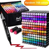 Conjunto de marcadores de alcohol Marcadores artísticos Blender de doble punta Marcadores de bocetos permanentes profesionales para colorear para niños y adultos Regalo de Navidad