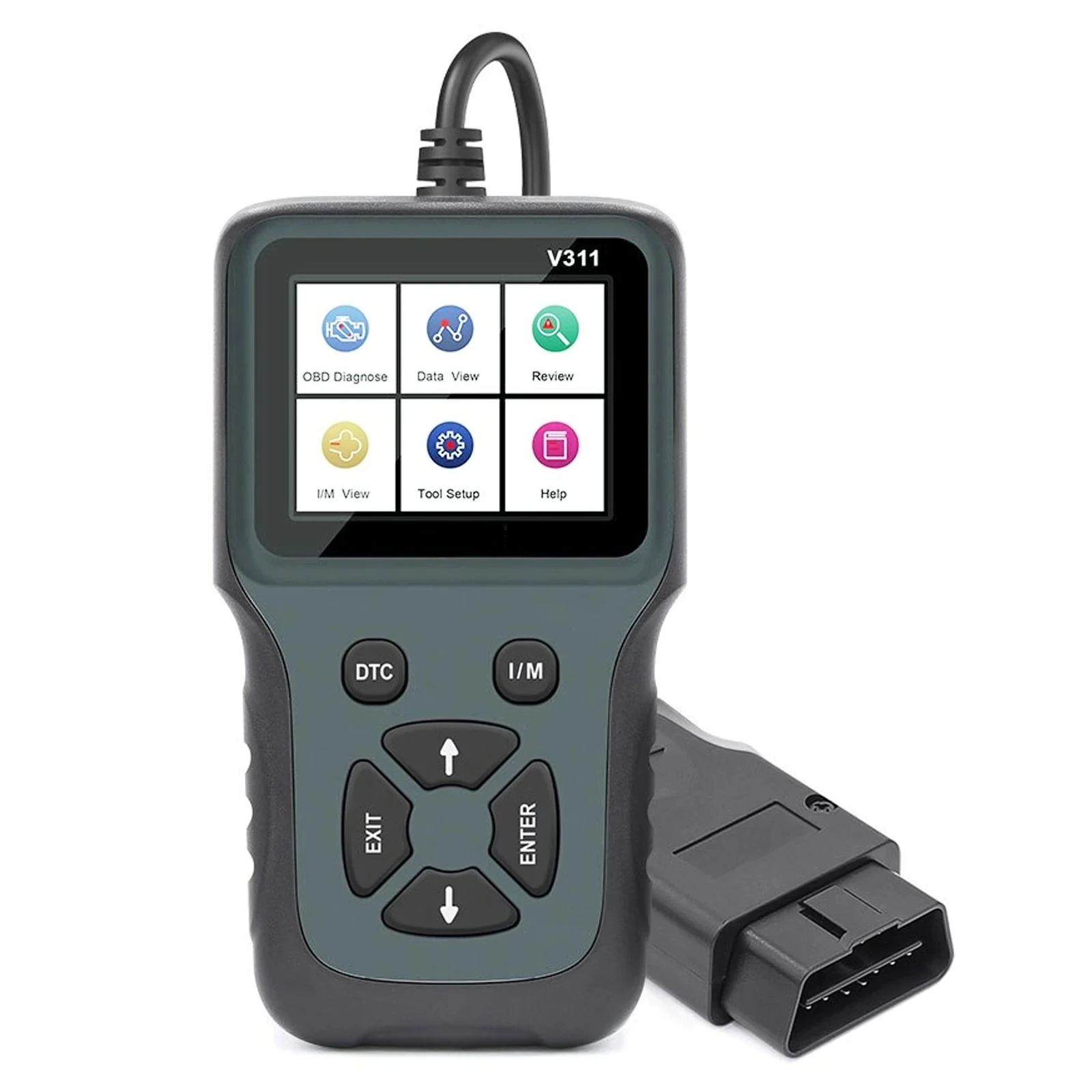 Digital CAN OBD II / EOBD Automobile Car Vehicle Diagnostic Tool  Fault Code Reader with 8 Languages