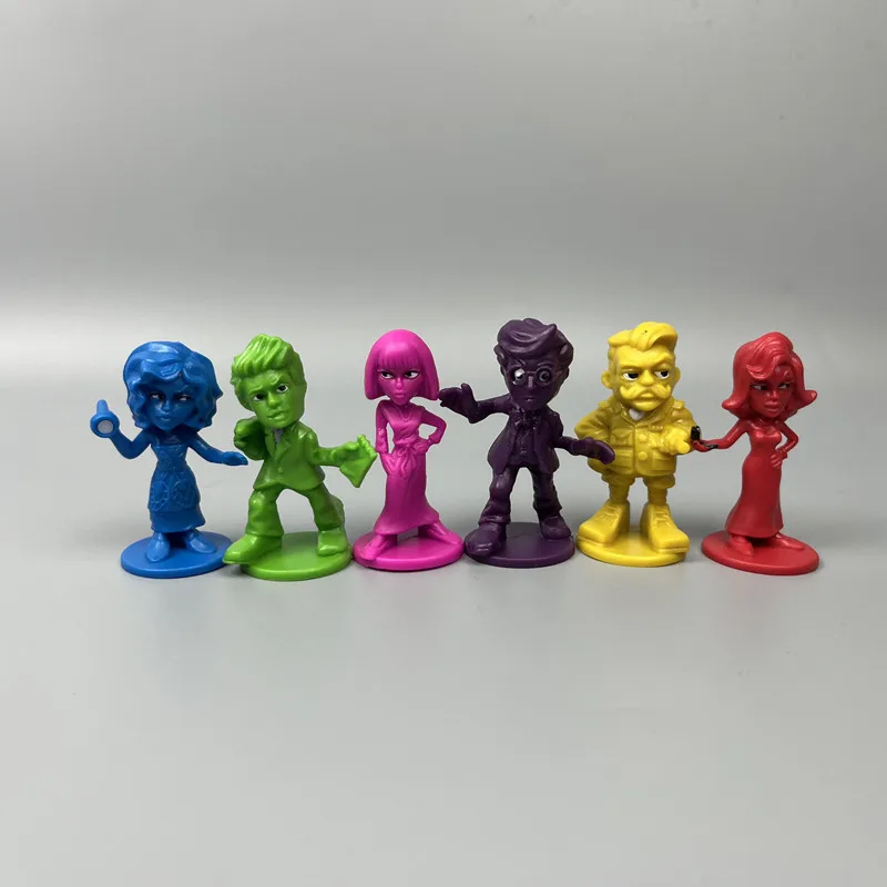 Figurine de dessin animé de 5cm, jeu de mystère classique, poupée en PVC, collection pour enfants, modèle Mr. Boddy, jouet