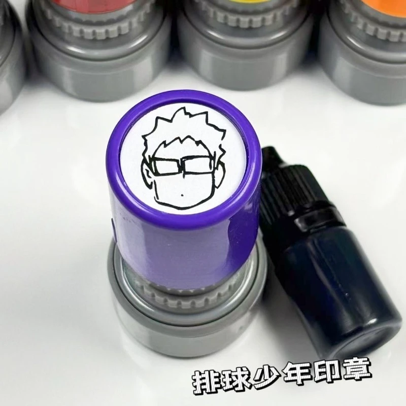 New Haikyu Kozume Kenma Oikawa Tooru Hinata Shoyo Seal High Color Value Creative Cartoon Printing Oil DIY Decorative Hand Book - view 5