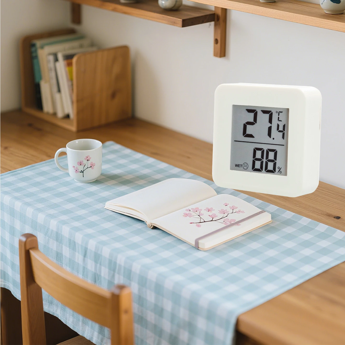 Mini Indoor Home Use Temperature Humidity Meter Baby Room Digital Display Wall Mounted Electronic Thermometer