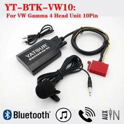 Yatour Car Audio AUX Bluetooth Kit for VW 1993-1998 Golf Jetta mk3 Passat Gamma 4 10Pin radios BTK VW10