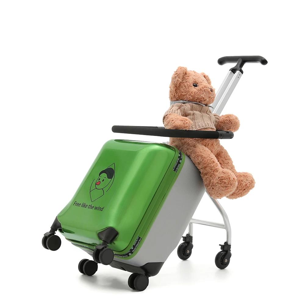 

Новый стиль, детский посадочный чемодан из АБС-пластика и ПК, детский дорожный чемодан с удобными ограждением для сидений