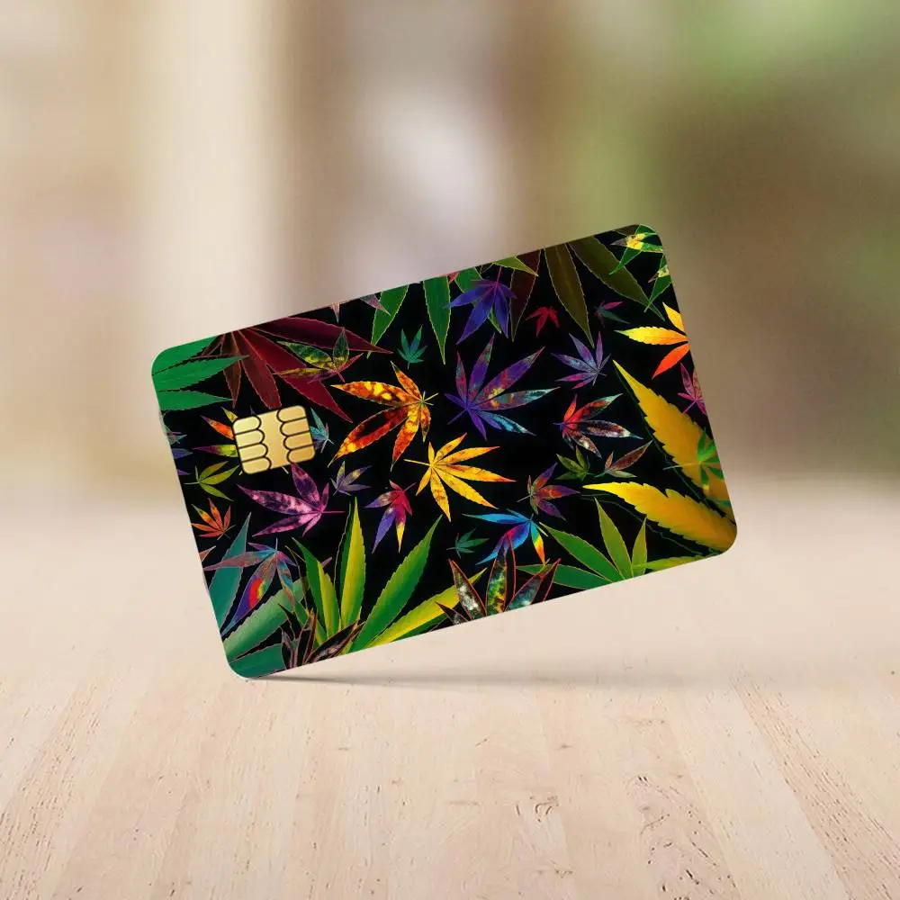 Maple Leaf Weed  Credit Card Stickers Skin for Bank Debit Decorative Protection 4PCS Anti-scratch Waterproof - view 5