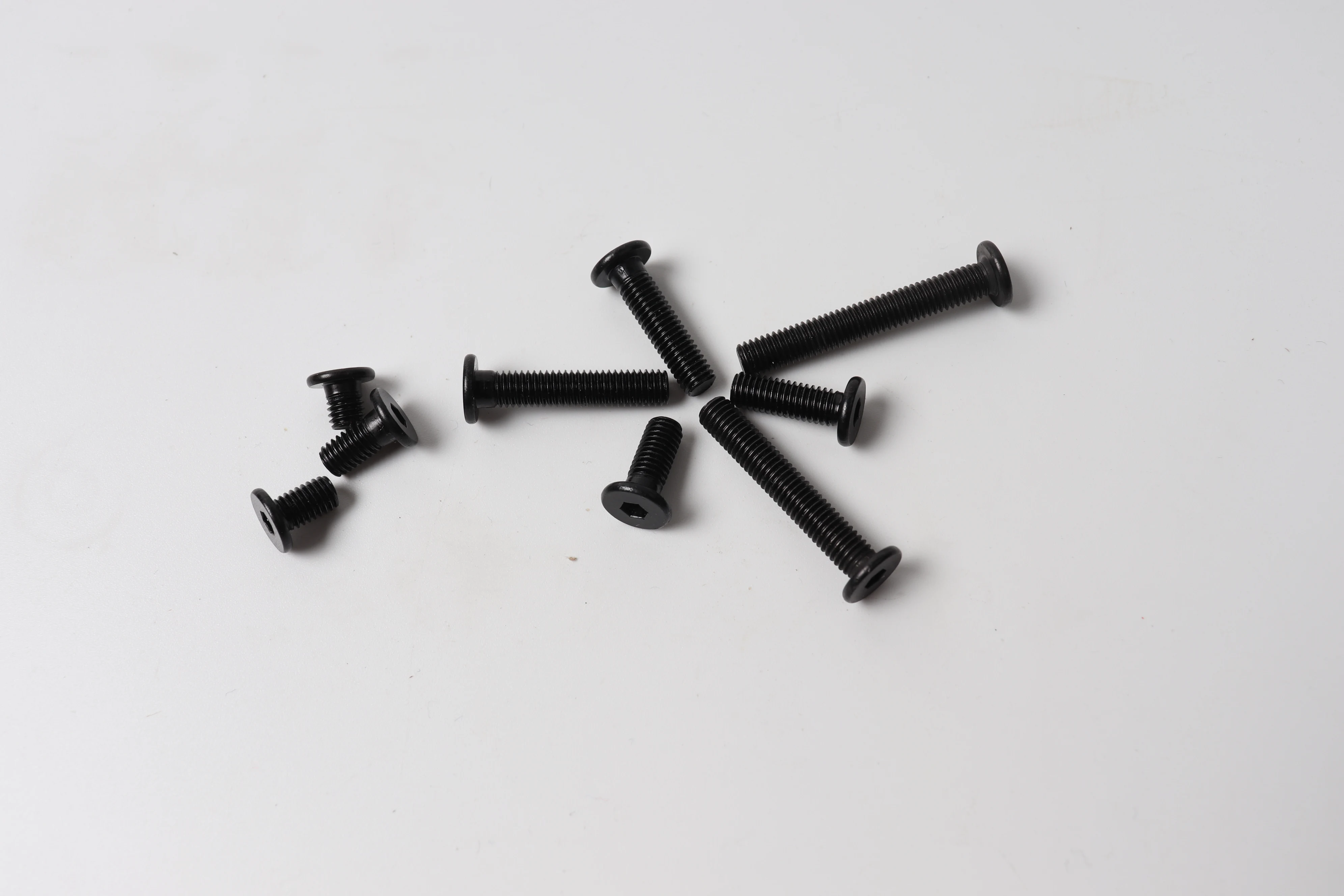 Further Y400/120 laser 3D printer parts 20pcs M5 Low Profile Screws M5*6/8/10/12/15/20/25mm black color M5 Low Profile Screws