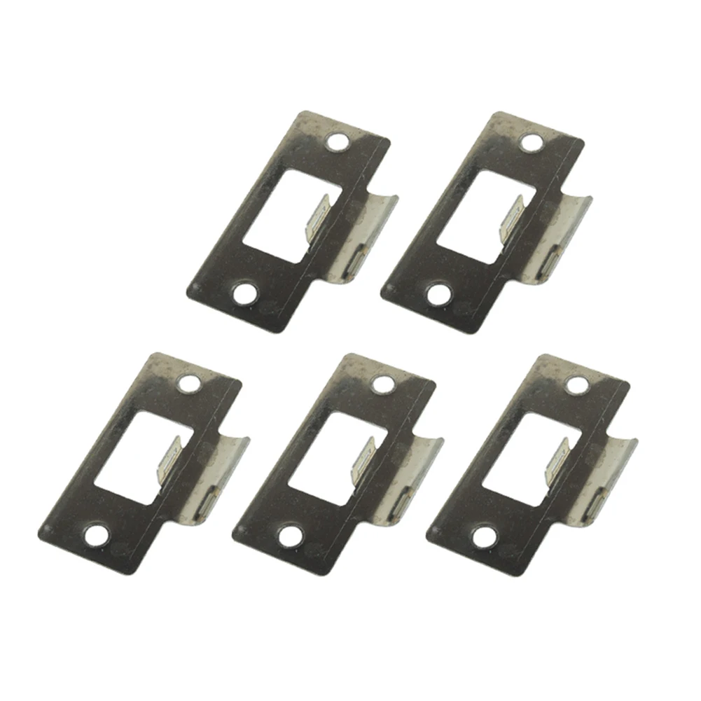 Türöffner-Schließerplatte, zweiteilig, Türöffner, Badezimmer, Kunststoff, Ersatz, 5/10 Stück, 69 x 37,5 x 0,8 mm, Schlosszubehör – Detail 6