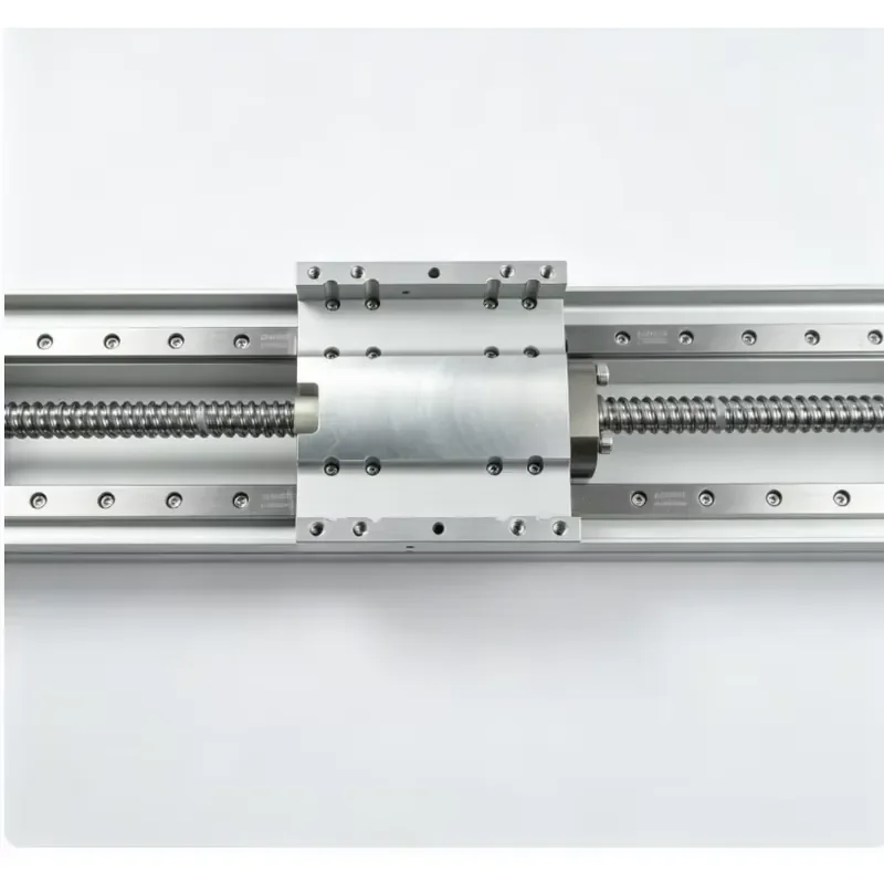 CNC Ball Screw Linear Actuator Motor 40kg Load 50-1000mm Stroke Double Guide Rail Bearing Rust-Proof Dust-Proof Enclosed