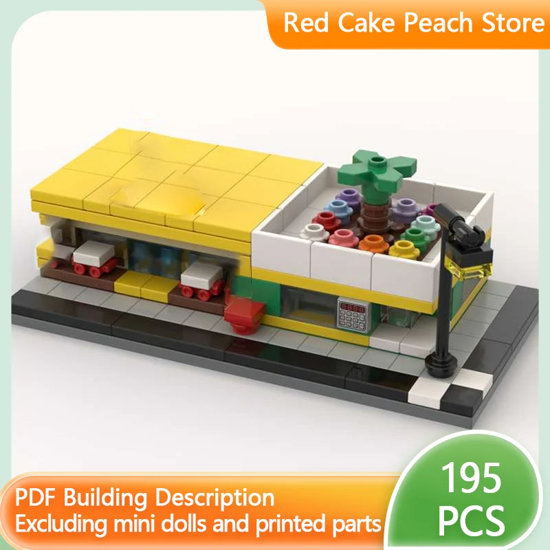 

City Street View Model MOC Building Bricks Flower Shop And Toy Shop Modular Technology Children Holiday Gifts Assemble Toys Suit