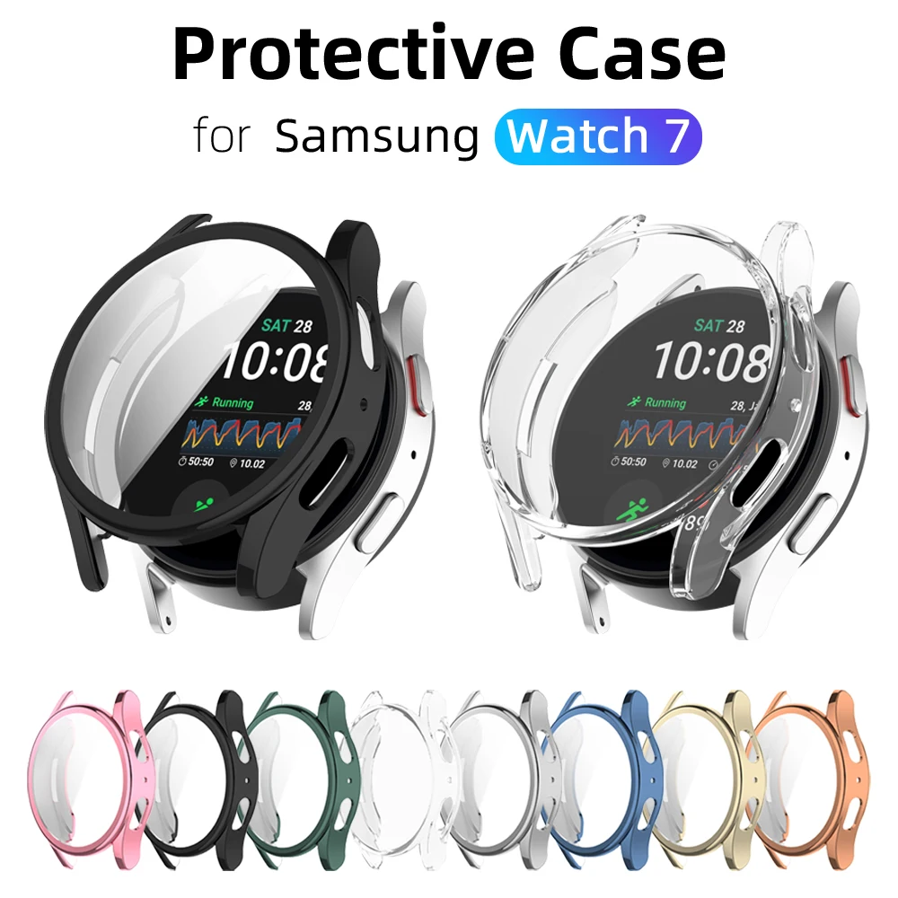 

Protective Case for Samsung Galaxy Watch 7 44MM 40MM Screen Soft TPU Protector Shell for Galaxy Watch7 Cases Accessories