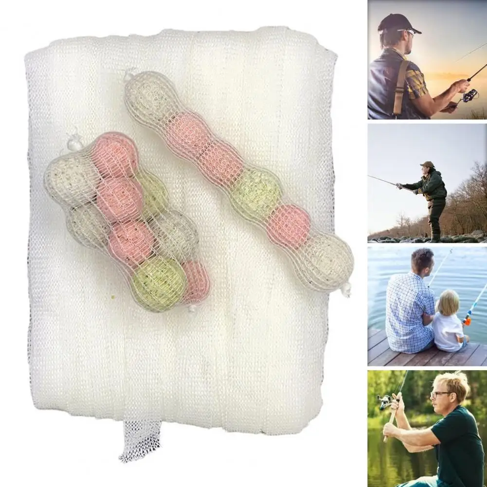 

25/37/44MMx20M Fishing Bait Mesh Bag Portable PVA Water Soluble Solid Bait Refill Boilie Lure Pouch Carp Fishing Accessories