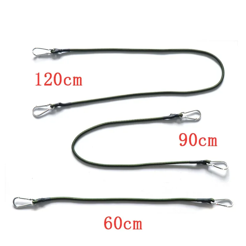 Elastics Rubber Luggage Rope Cord Tie Strap String with Carabiner Hooks Bicycle Luggage Roof Rack Strap Fixed Band Accessories