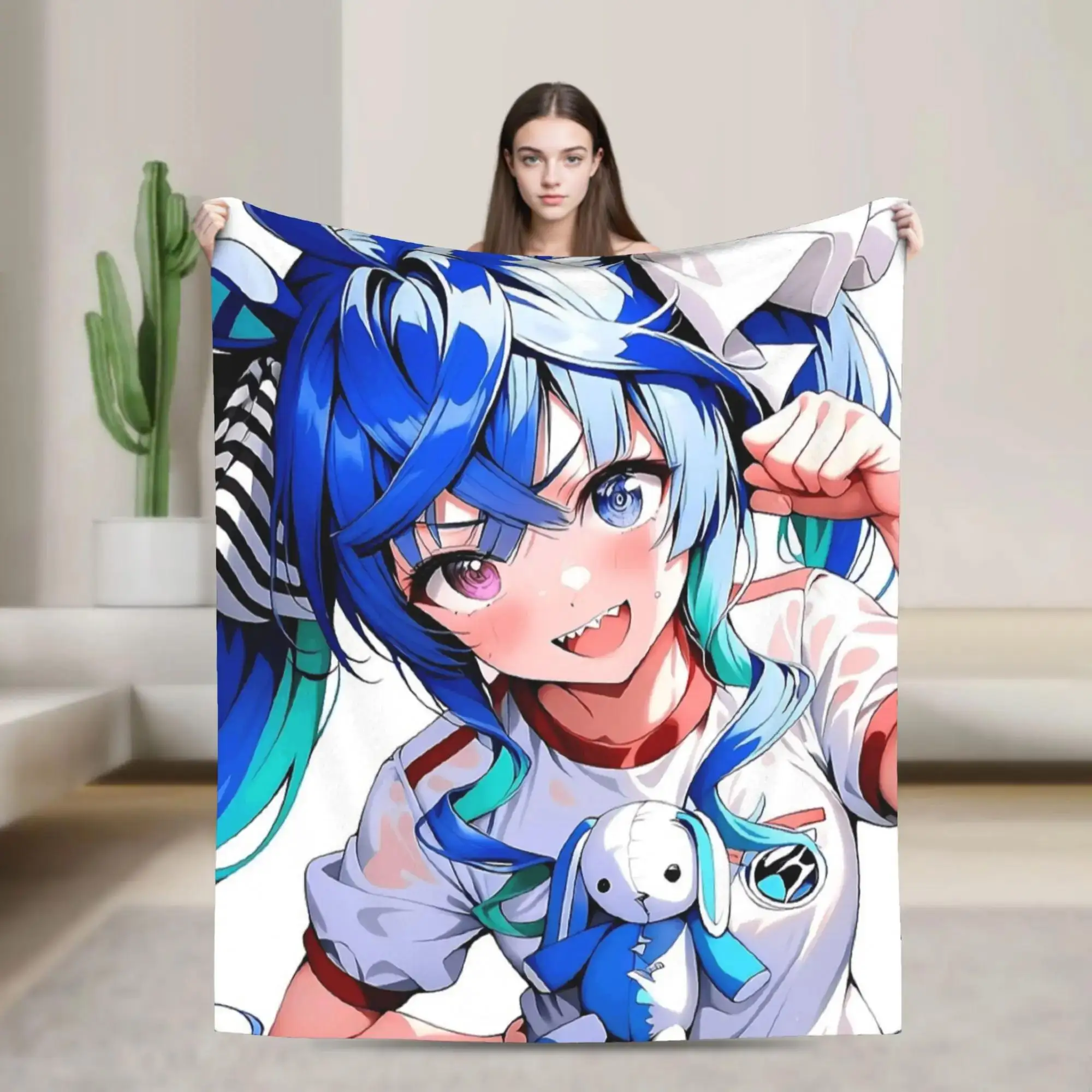 

Плюшевое одеяло Twin Turbo Energetic Uma Musume Pretty Derby с аниме-девочками, мягкое фланелевое покрывало для девочек
