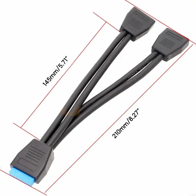F68C 2 PORT USB A Female to 19/20 PIN CONSTION MOTERONAL CONDAPTER CABLE