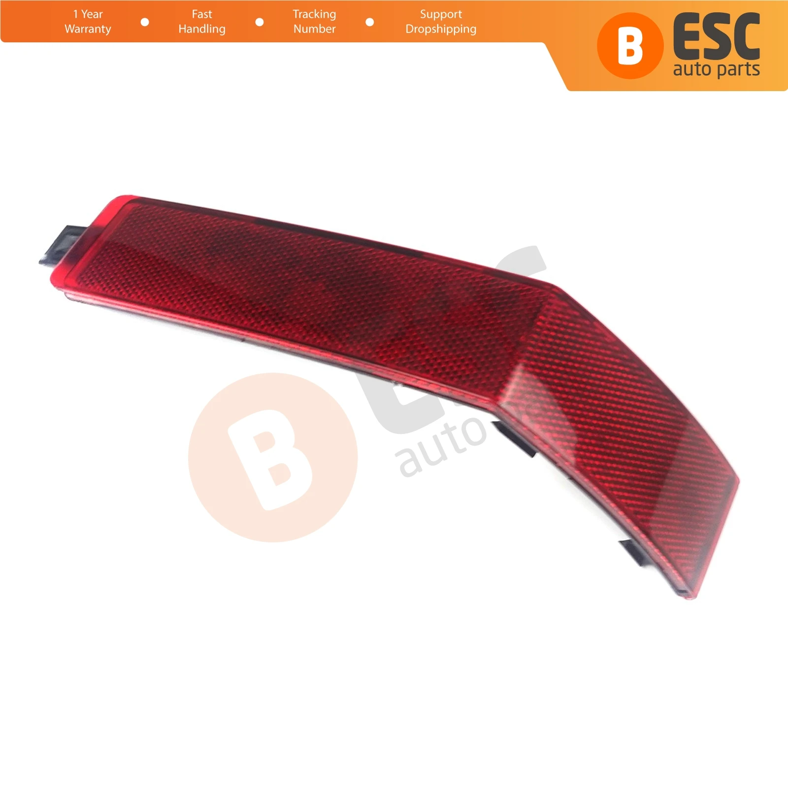 

ESP1079 Rear Bumper Reflector Light Tail Stop Lamp Cover Red Color RIGHT 7C0945106 For VW Crafter MK2 SY SZ 2017-ON E-Crafter