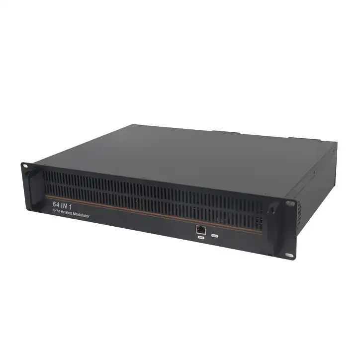 Modulador de tv analógico IP a, dispositivo de 64 canales, CATV PAL B/G/D/K/M/N, NTSC SECAM