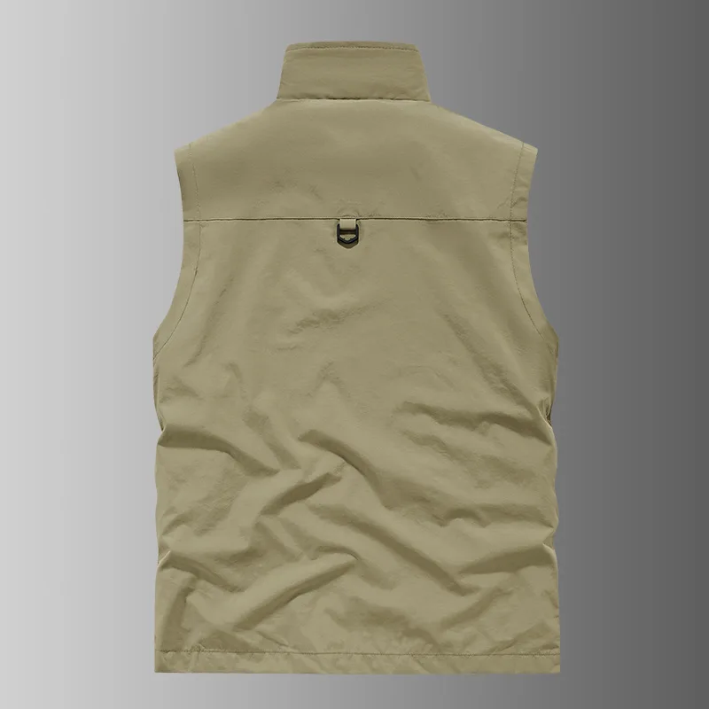 سترة بغطاء للرأس عصرية جديدة للخريف والشتاء، سترة رجالية خارجية بياقة واقفة وظيفية متعددة الجيوب مقاومة للماء وسريعة الجفاف