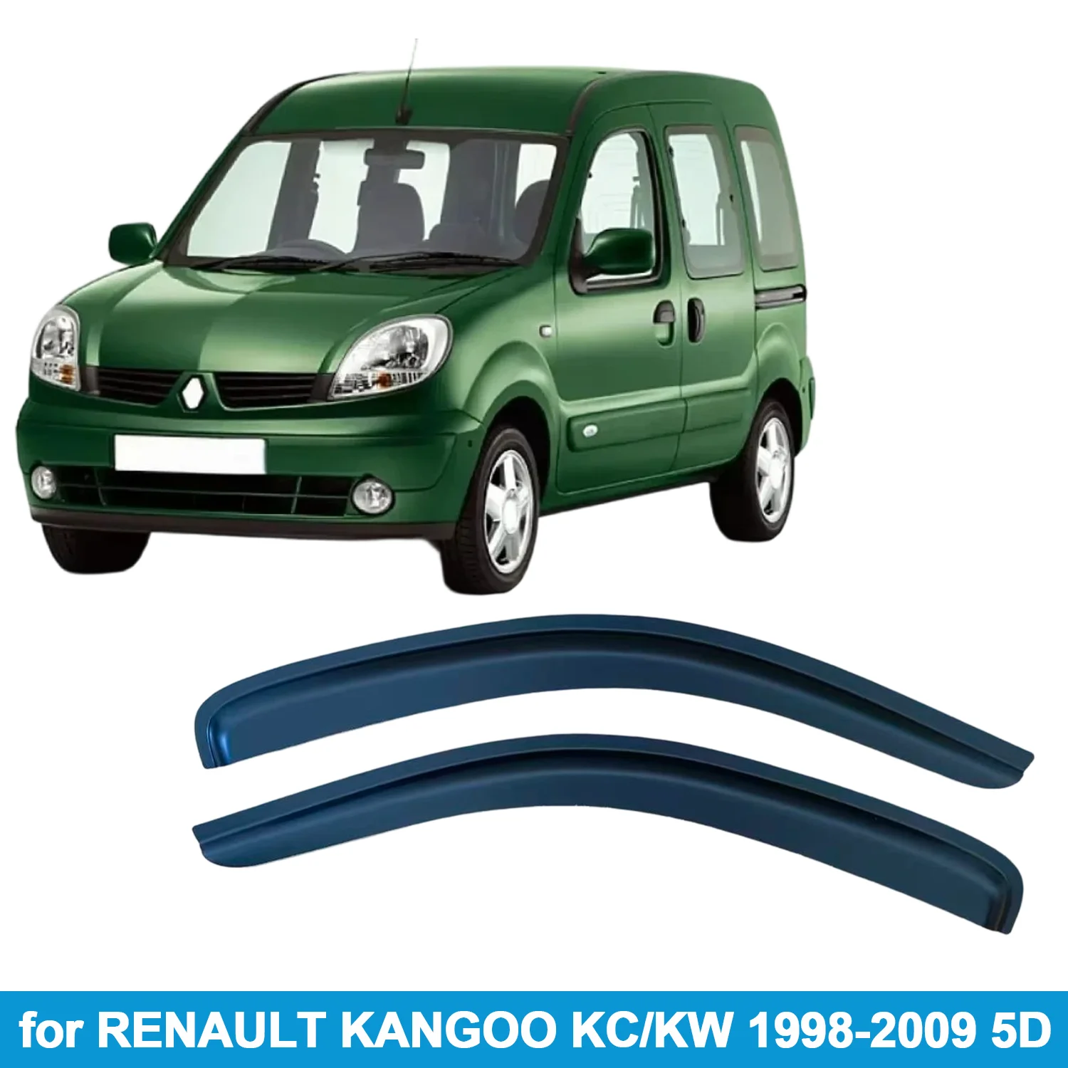 

Оконный козырек для RENAULT KANGOO KC/KW 1998-2009 5D защита от дождя, боковой дефлектор, защита от атмосферных воздействий, лента для наружного крепления