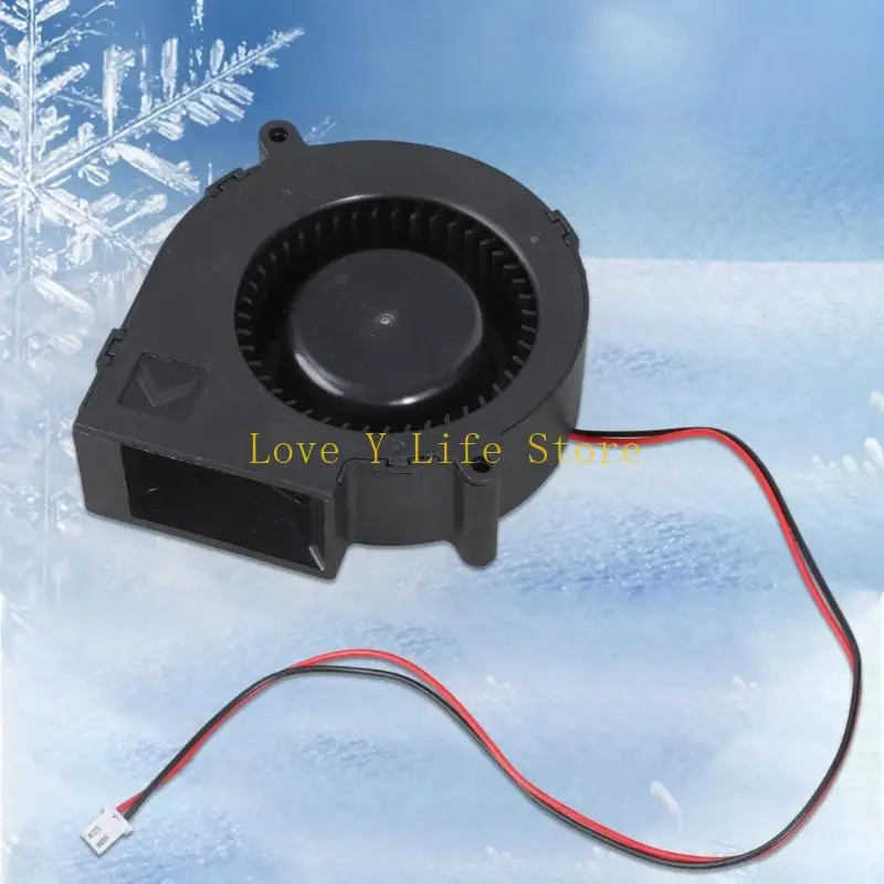 L74C 97x33mm Small Blower 12V 2.4A Double Ball Bearing Fan For Printer Electronics