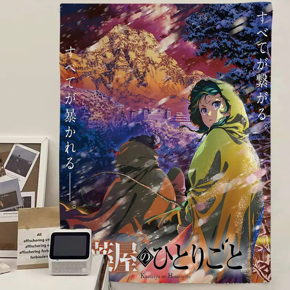 Maomao Anime The Apothecary Diaries Bunter Wandteppich Wandbehang Hängende Tarot Hippie Wandteppiche Wohnheim Wandkunst Dekor