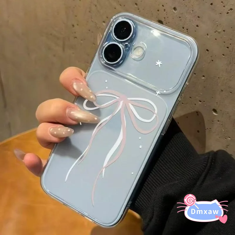 Korean Style Bow Tie Case For Samsung Galaxy A57 A56 M56 F56 A55 A54 A53 A52S A51 A50S A30S A73 A72 A71 F42 Clear Casing