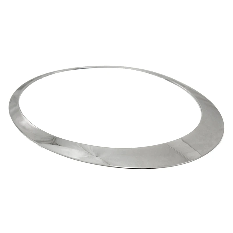 Right Front Chrome Headlight Trim Ring 51137149905 for BMW Mini Cooper R56/55/57/58/59 07-15 Chrome Eyebrow Ring Cover