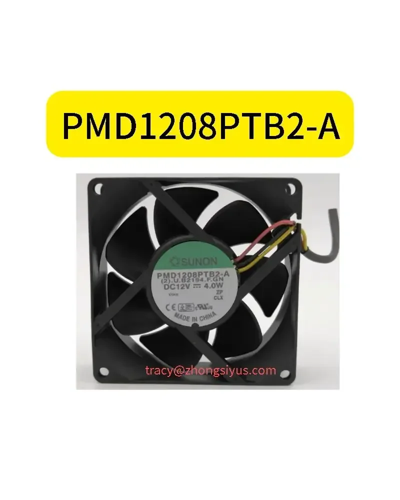 

New PMD1208PTB2-A 12V 4.0W 8025 8CM 3 wire chassis cooling fan Functional testing is intact