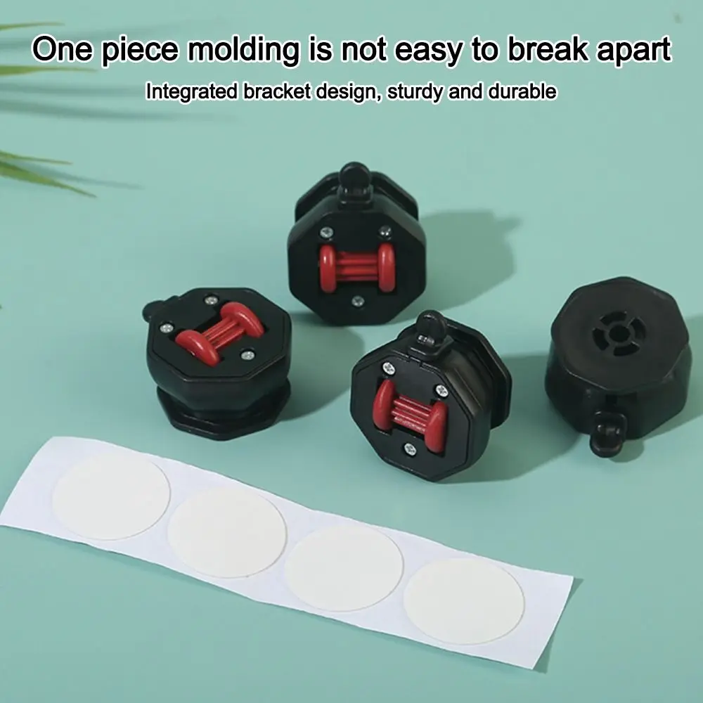 4PCS with Brake Furniture Casters Wheels Wear-resistant Mute Universal Wheel Stablize Self Adhesive Pulley Base
