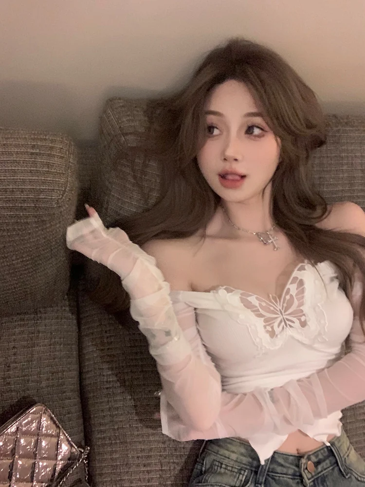 chic-ort-svel-t-irt-women's-pure-desire-sexy-slimming-me-hollow-out-long-sve-oulder-top