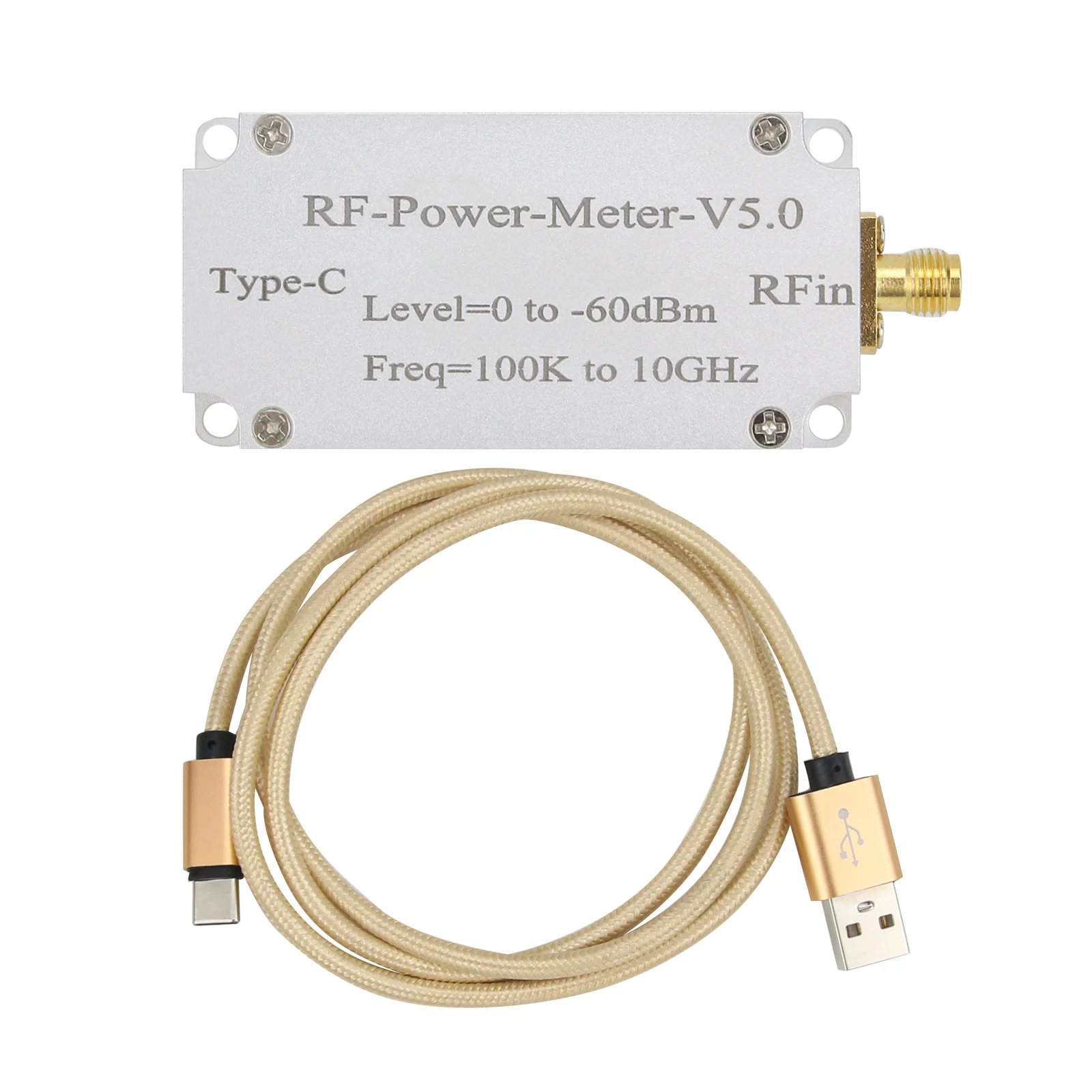 RF-Power-Meter-V5.0 100K To 10GHz High Speed Acquisition RF Power Meter With Type-C Data Port