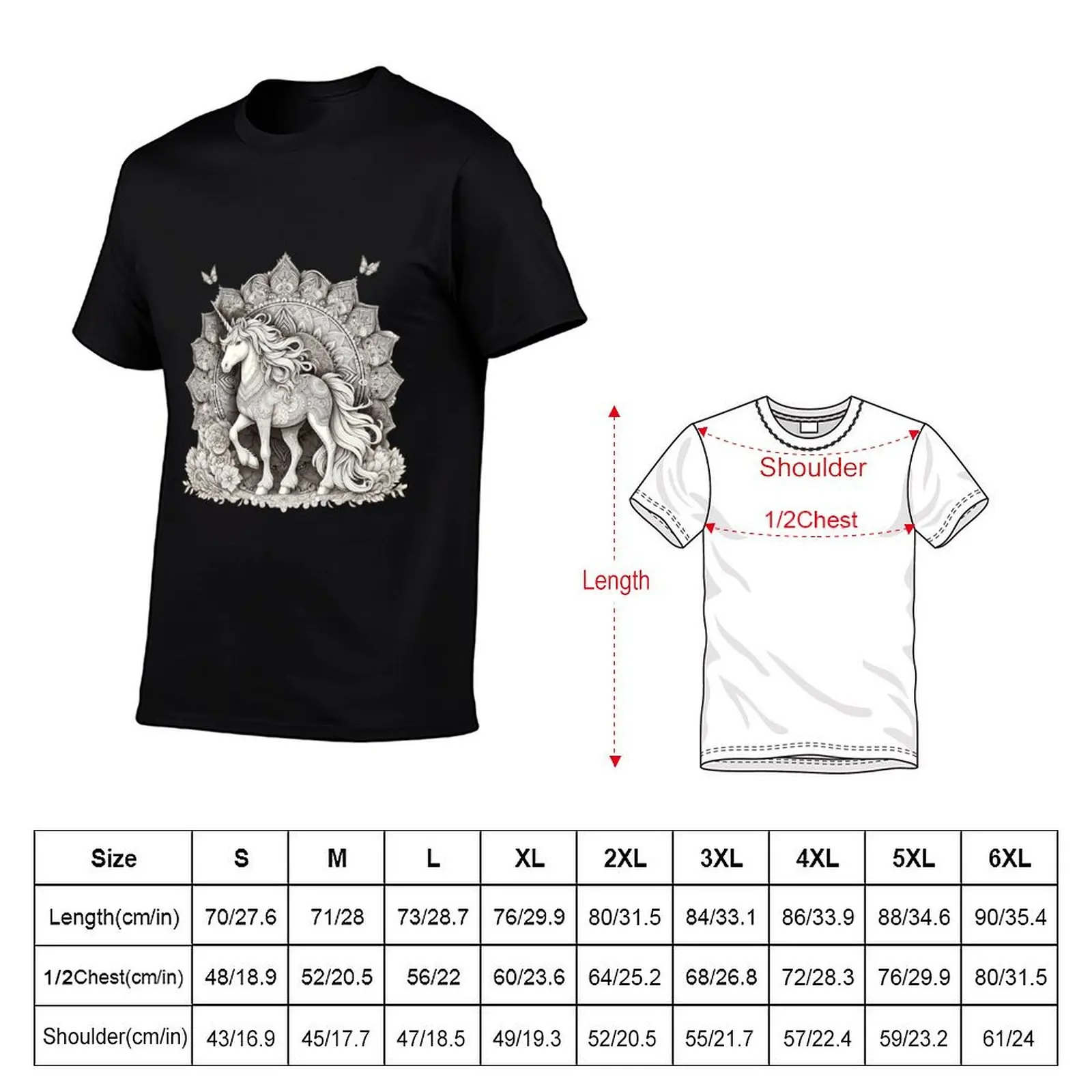 Unique Charm T-Shirt hippie clothes custom shirt animal prinfor boys vintage graphic tee Men's clothing