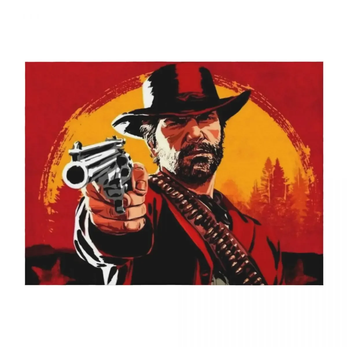 

cool art works of rdr 1 and 2 online game Throw Blanket blankets and throws warm for winter Luxury Cute Blankets