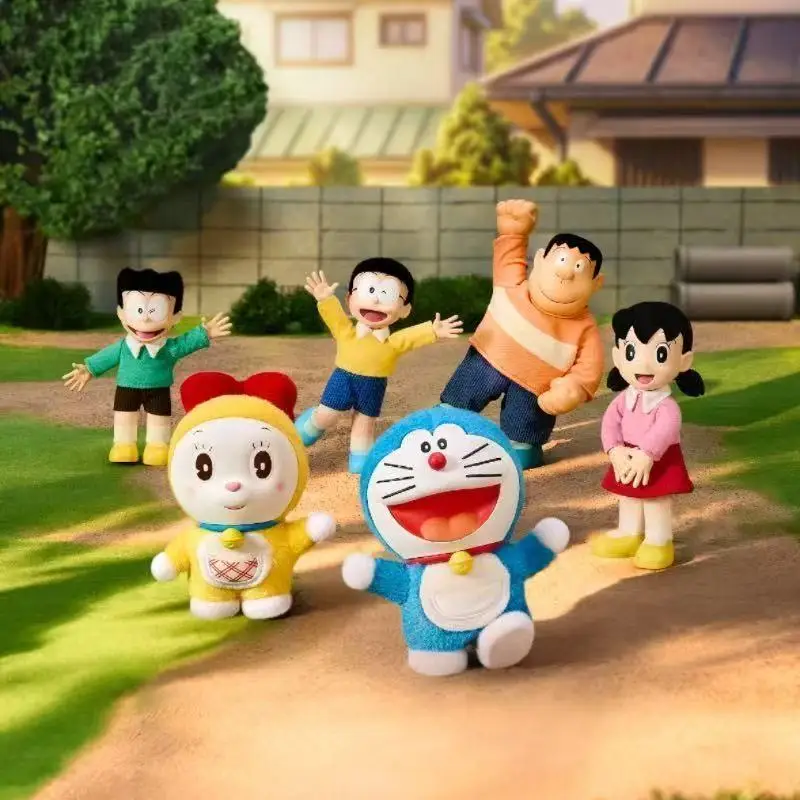 Doraemon My Buddy Series Articulated Plush Blind Box Nobita Shizuka Peripheral Keychain Trendy Toy Surprise Bag Pendant Dec Gift