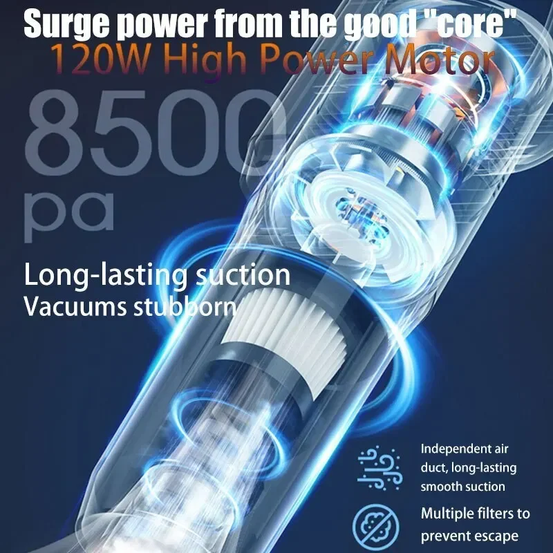 Vacuum Cleaner  85000pa Handheld Wireless Vacuum Cleaner Household CarPortable Dual Purpose Mop cleaner   aspirador  smart home