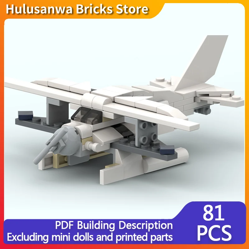

Floating Seaplane Model MOC Building Bricks War Equipment Modular Technology Gifts Holiday Assemble Children Toys Suit